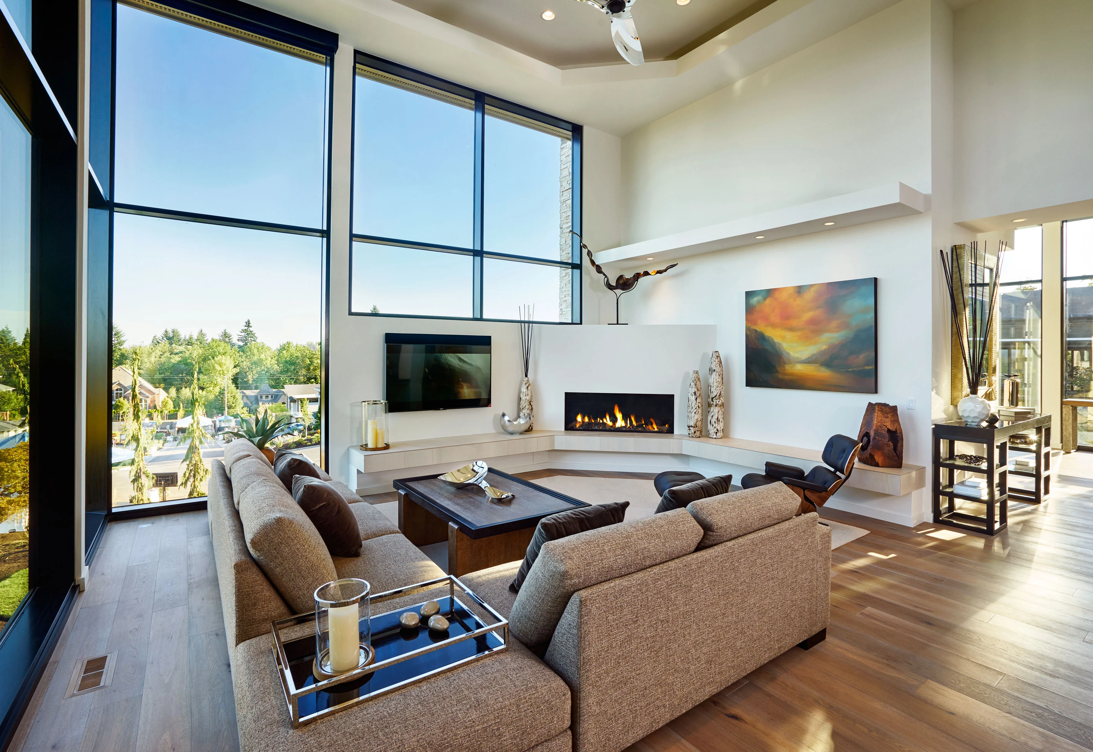 Living room improvements by Marco's Home Improvement & Remodeling